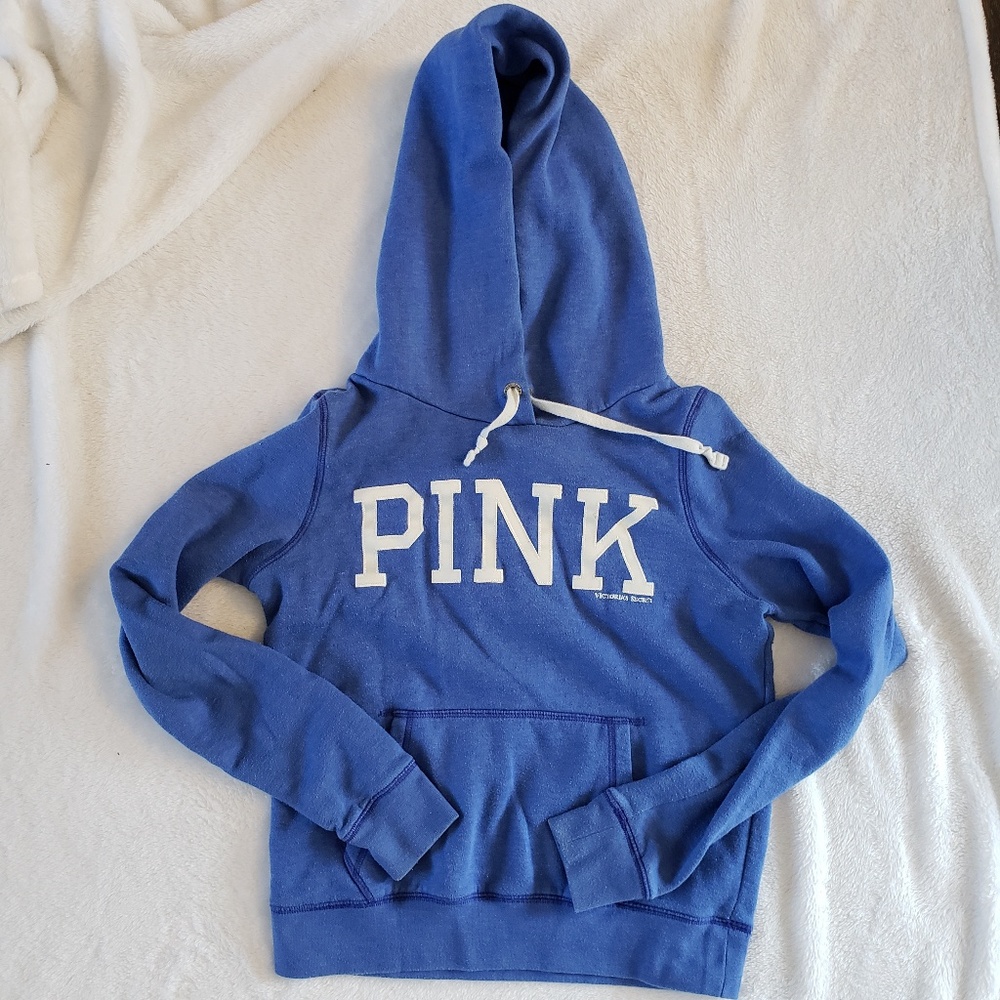 PINK | blue hoodie